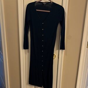 Preowned Lulu's Elegant green Long Sleeve Dress size small